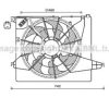 HYUNDAI 253801U100 Fan, radiator